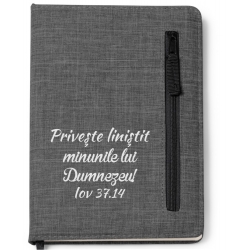 Agenda gri buzunar si fermuar, Priveste linistit minunile...